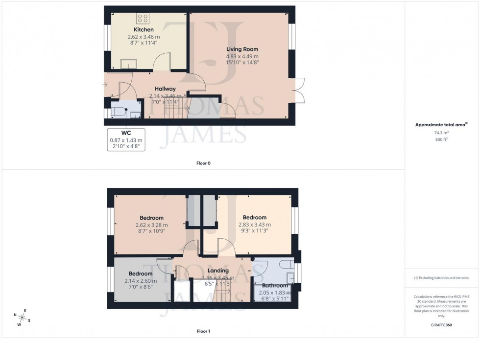 Floorplan for Hallam Drive, Radcliffe On Trent