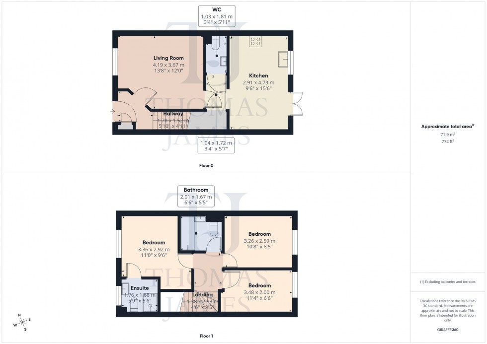 Floorplan for Robinson Close, Edwalton, NG12