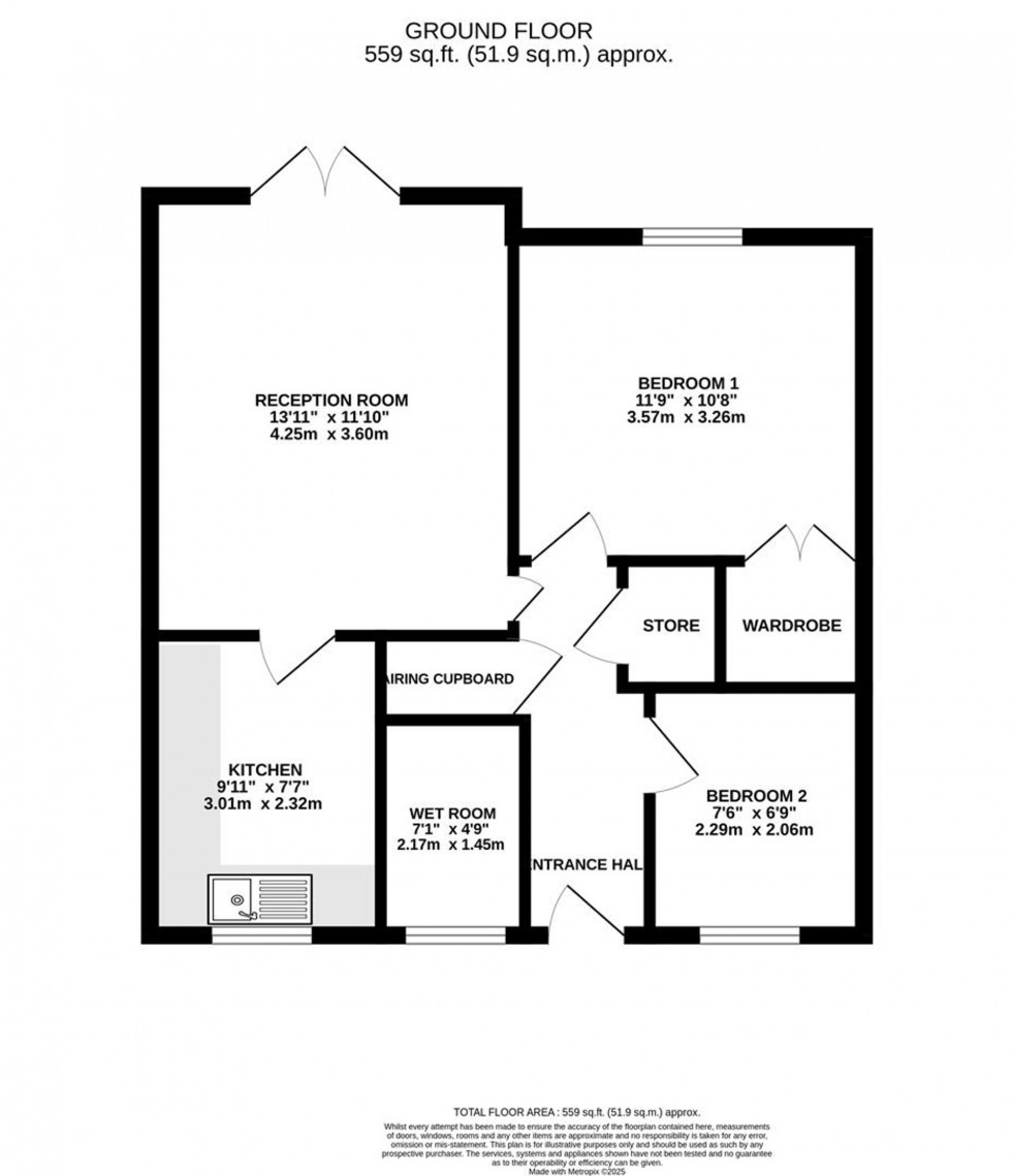 Floorplan for Glover Close, South Leverton, DN22