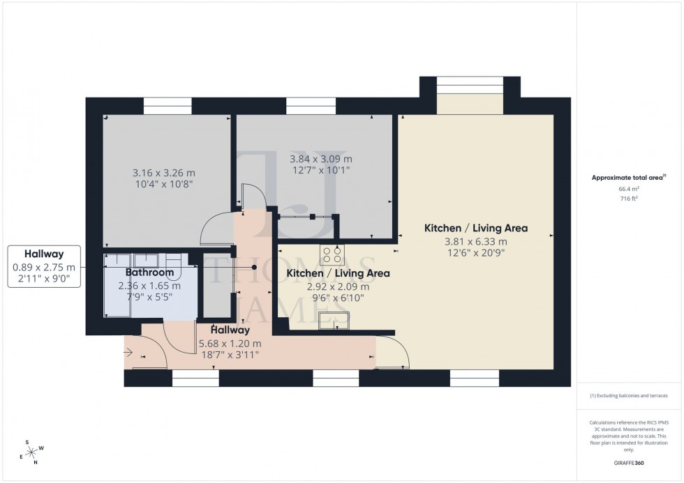 Floorplan for Brettsil Drive, Ruddington, NG11