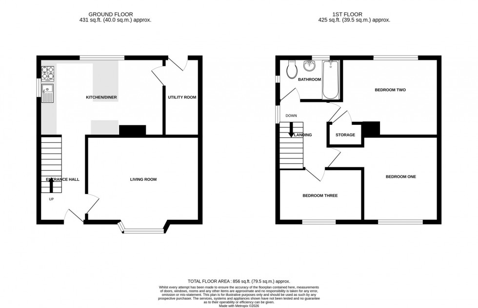 Floorplan for Burhill, Cotgrave, NG12