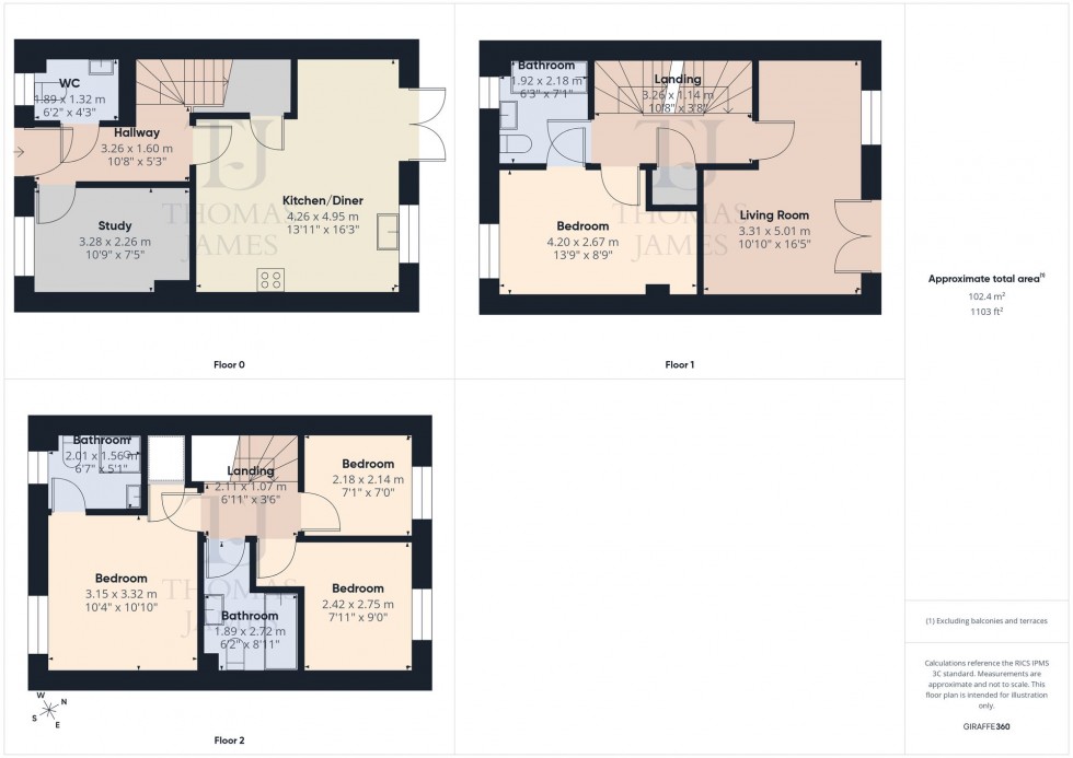Floorplan for Welland Gardens, Bingham, NG13