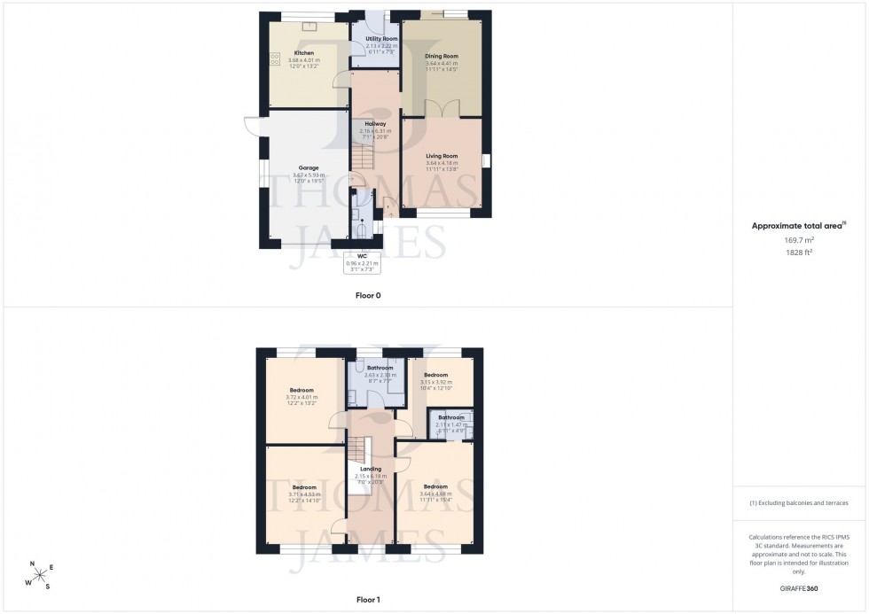 Floorplan for Barton Close, Ruddington, NG11