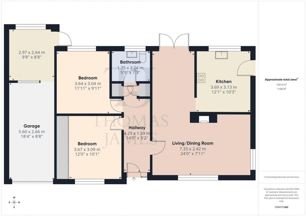 Floorplan for Fairham Avenue, Gotham, NG11