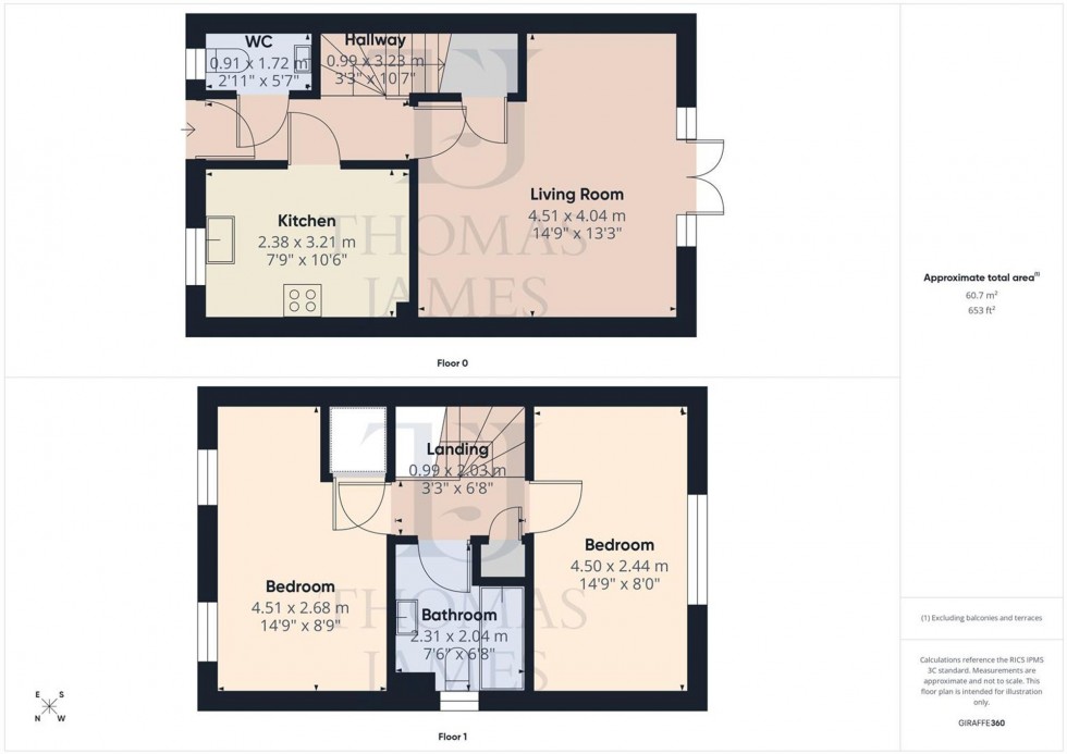 Floorplan for Tongue Way, Nottingham, NG11