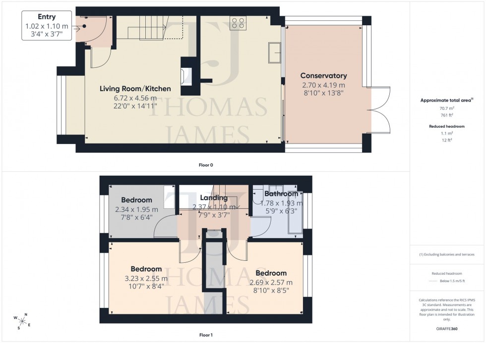 Floorplan for Hawthorne Avenue, Cotgrave, NG12