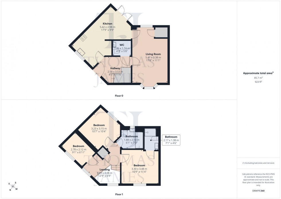 Floorplan for Bluebell Avenue, Cotgrave, NG12