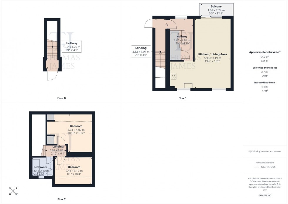 Floorplan for Flamingo Court, Nottingham, NG7