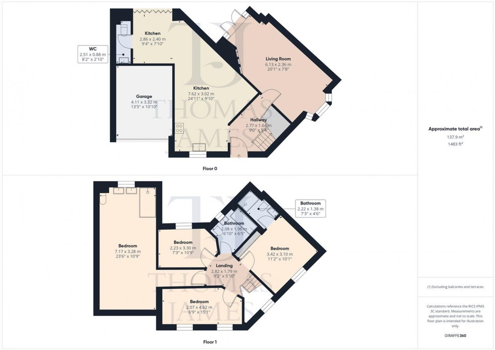 Floorplan for Harvest Drive, Cotgrave, NG12