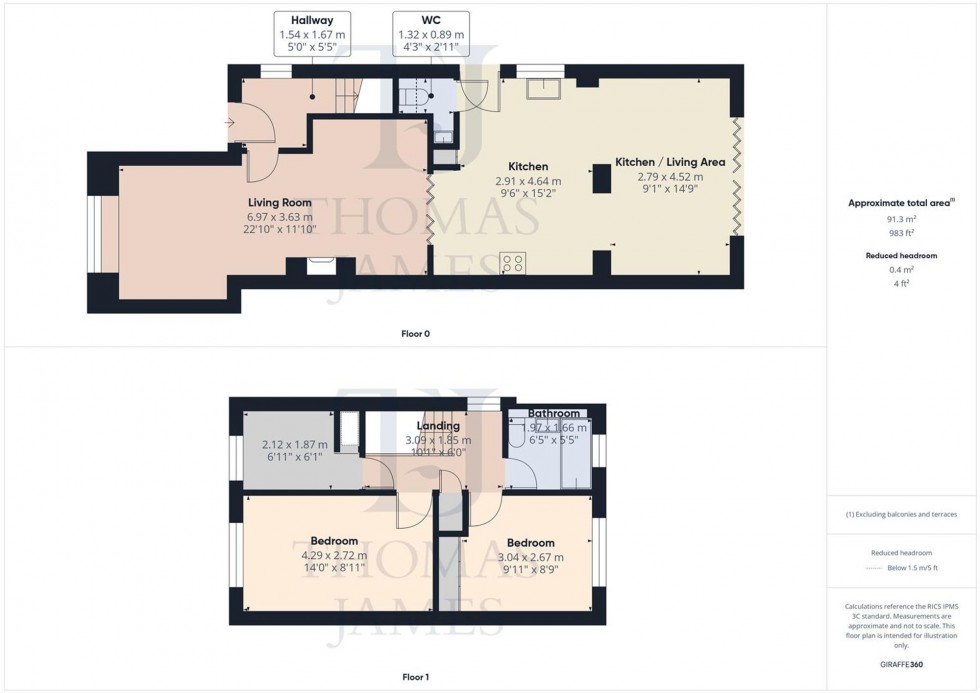 Floorplan for Daisy Close, Cotgrave, NG12