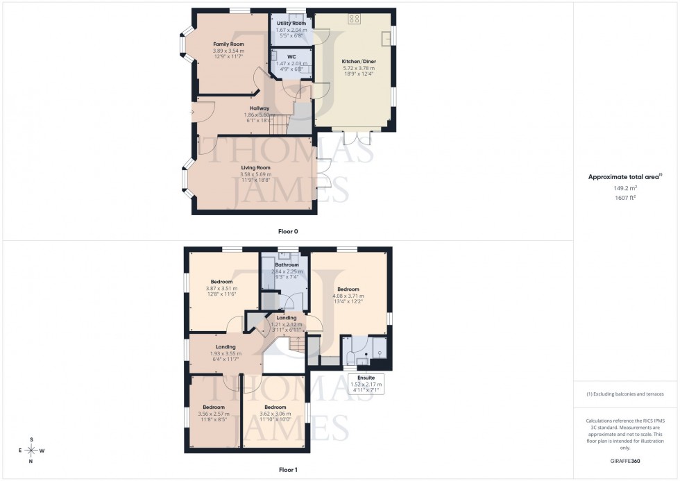 Floorplan for Harvest Drive, Cotgrave, NG12