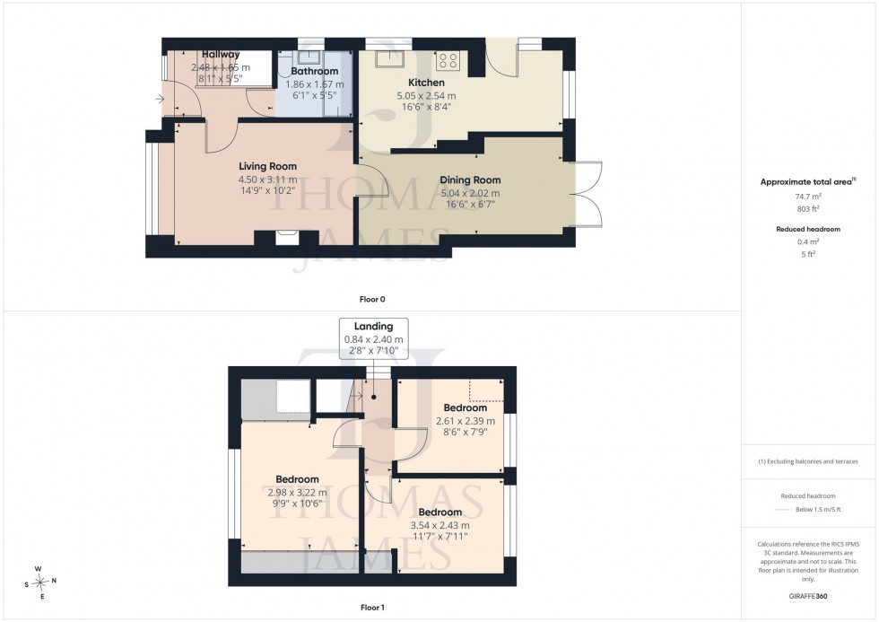 Floorplan for Penhurst Close, Nottingham, NG11