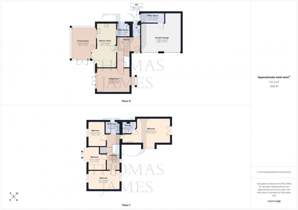 Floorplan for Wibberley Drive, Ruddington, NG11