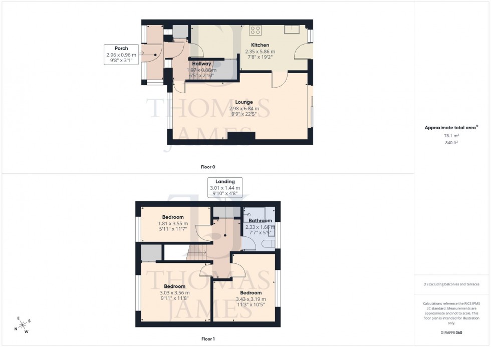 Floorplan for Spring Green, Nottingham, NG11