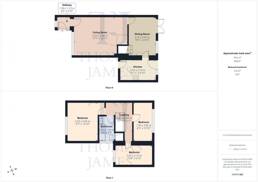 Floorplan for Cooper Close, Cropwell Bishop, NG12