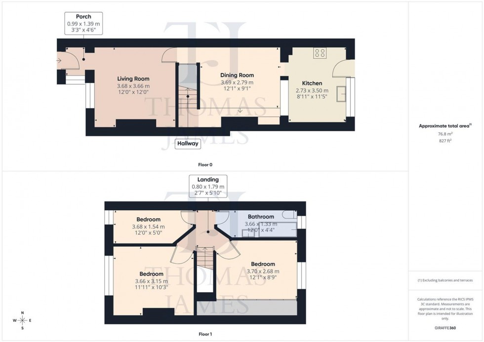 Floorplan for Camelot Street, Ruddington, NG11