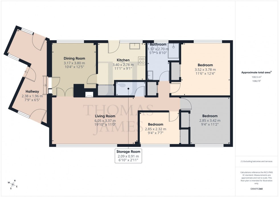 Floorplan for St. Lawrence Boulevard, Radcliffe-On-Trent, NG12