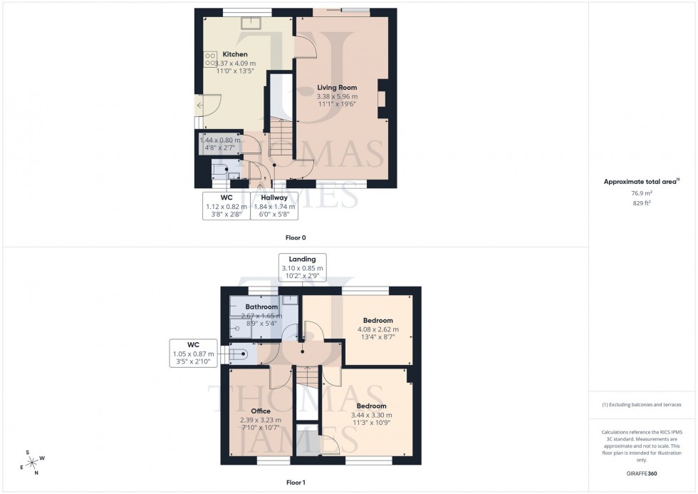 Floorplan for Brantford Avenue, Nottingham, NG11