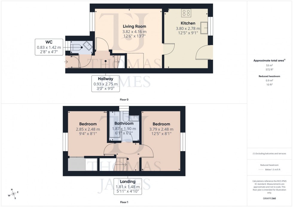 Floorplan for Martin Crescent, Ruddington, NG11