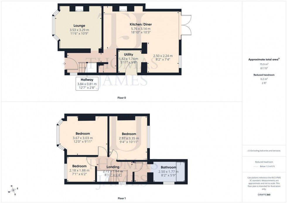 Floorplan for Abingdon Drive, Ruddington, NG11