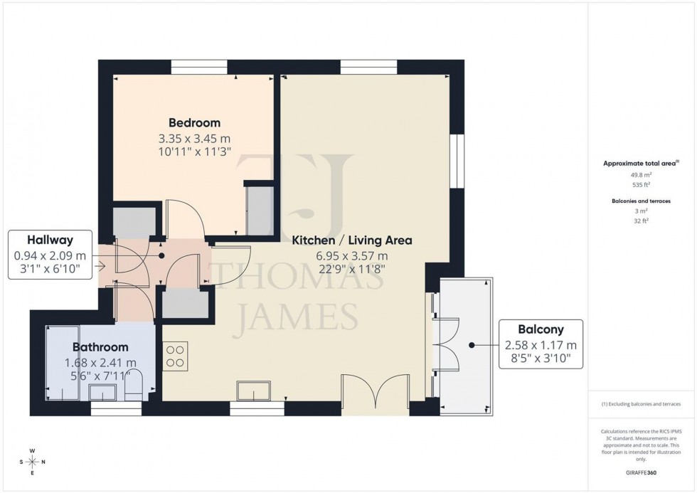 Floorplan for Claypit Walk, Nottingham, NG11