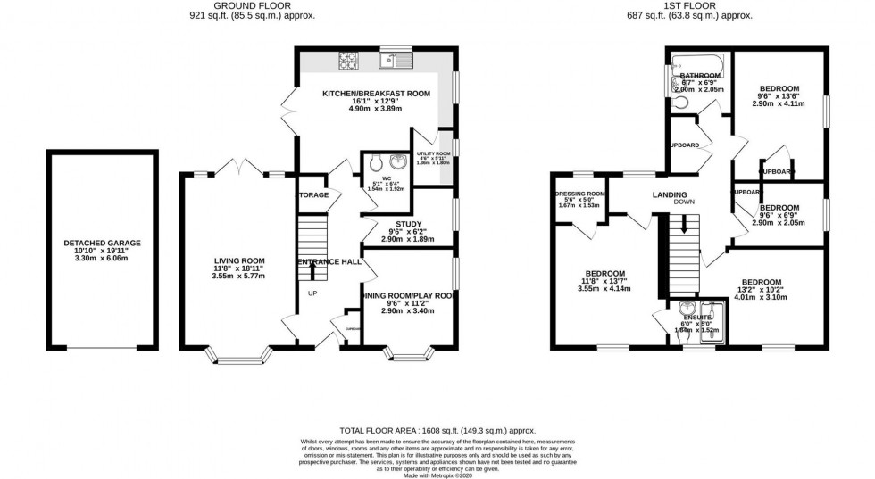 Floorplan for Tulip Close, Cotgrave, NG12