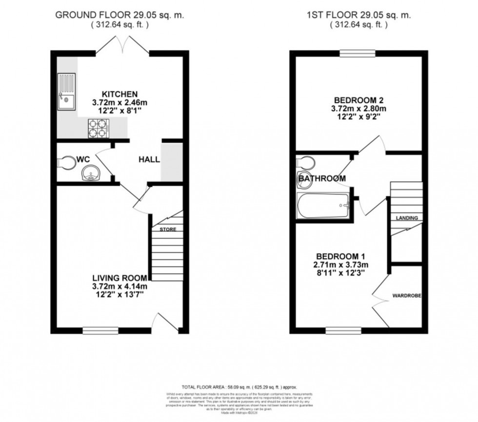 Floorplan for Pasture Grove, Collingham, NG23