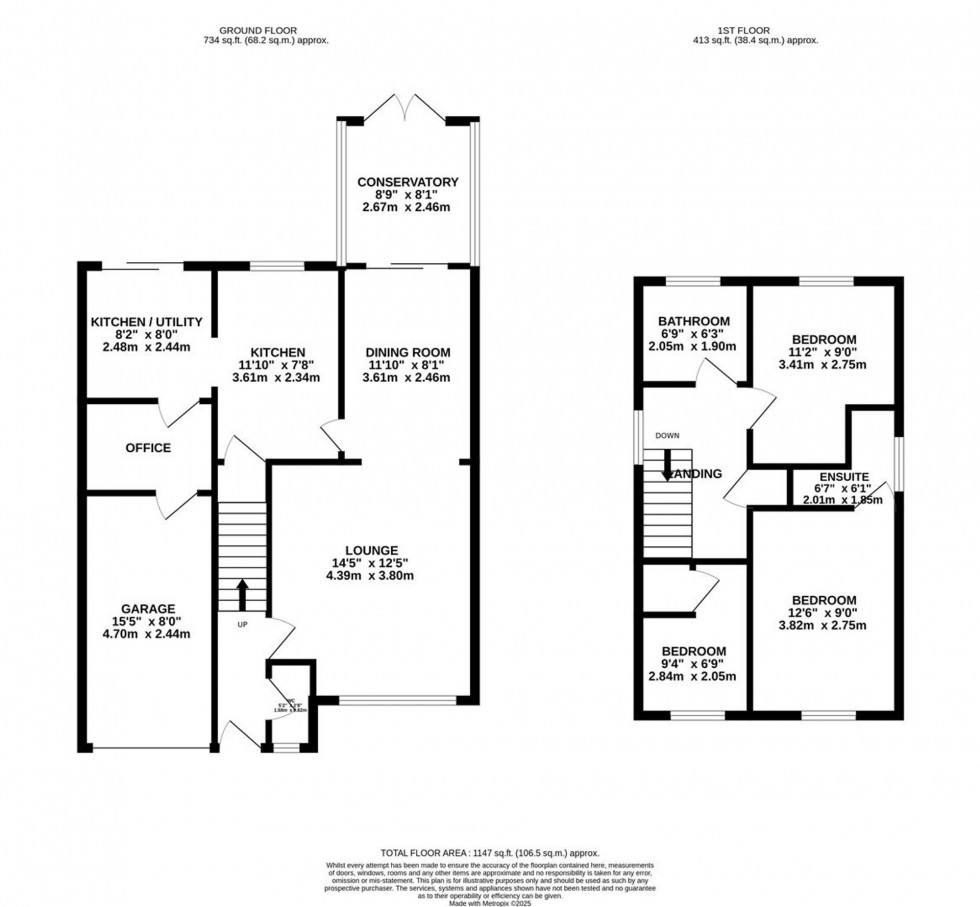 Floorplan for Leivers Close, East Leake, LE12